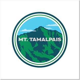 Mt. Tamalpais Type within circle Posters and Art